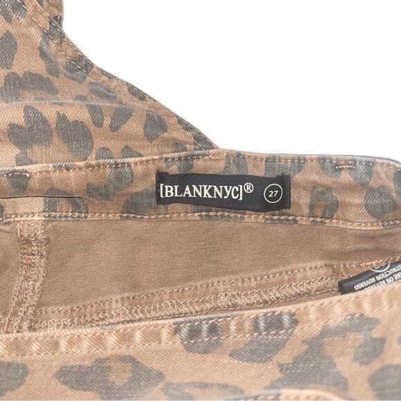 NWT! Blank NYC Catwalk Leopard Print Shortalls - Size 27 - Picture 10 of 10